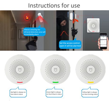 Wireless Home Security Motion Detective Sensor Alarm Kit_2